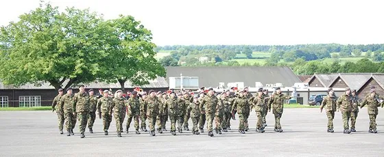 The parade on the square