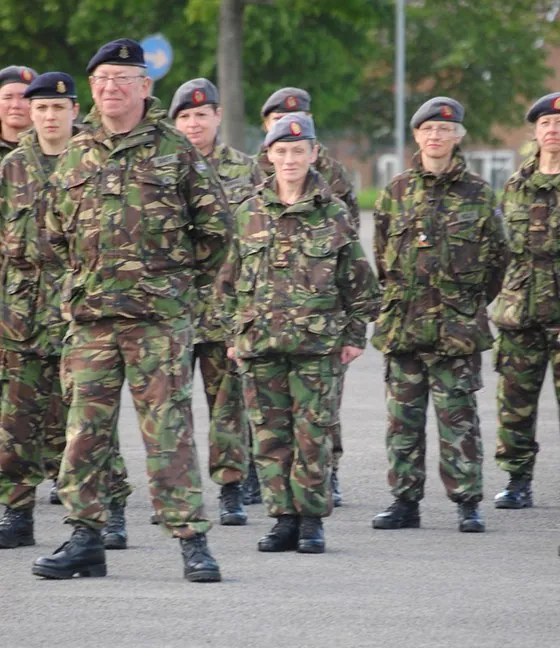 Soldiers in the ranks during the presentations