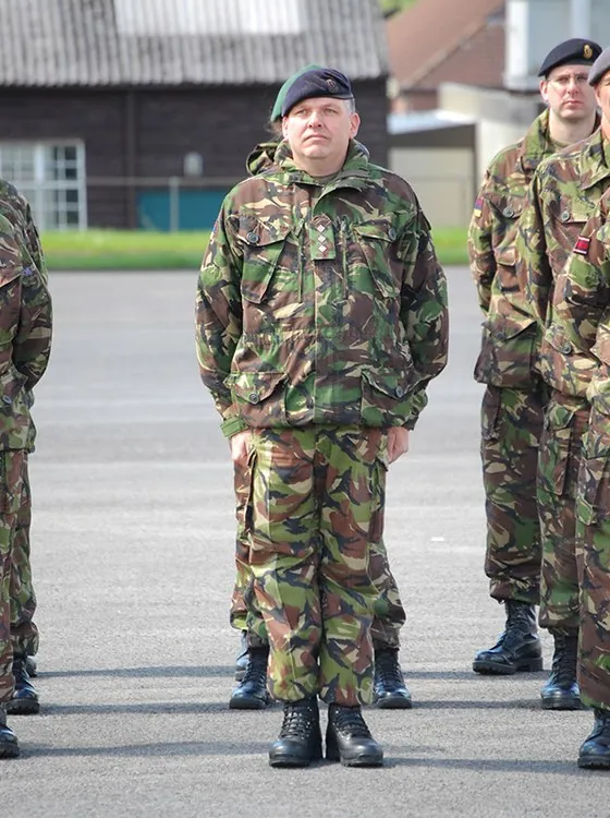 A soldier in the ranks