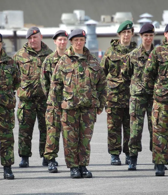 Soldiers in the ranks