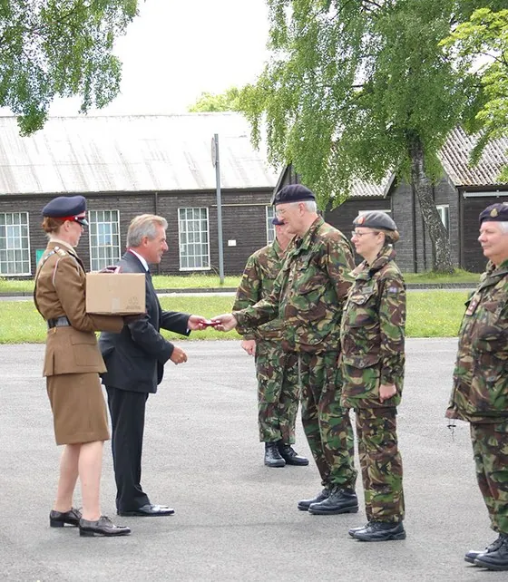 Presentations along the ranks